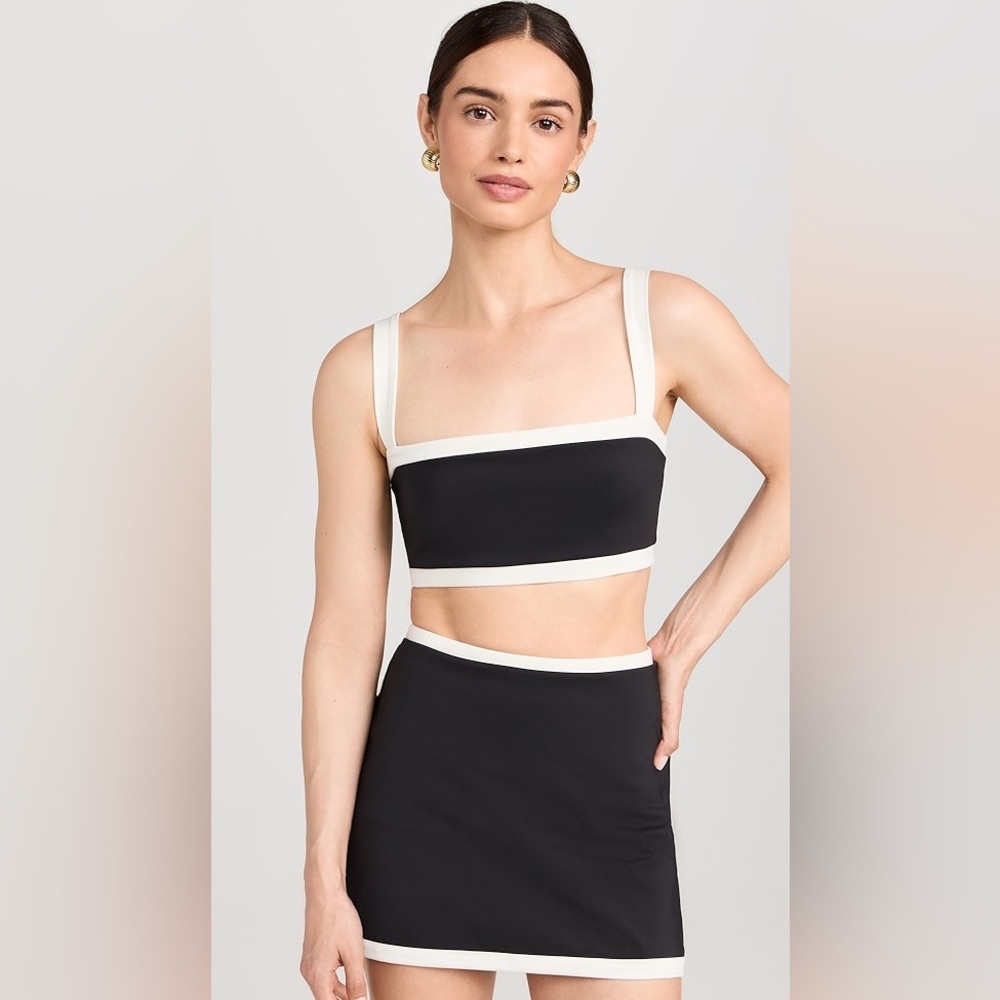 Reformation workout sports bra - ADELINA ECOMOVE black and white seize medium